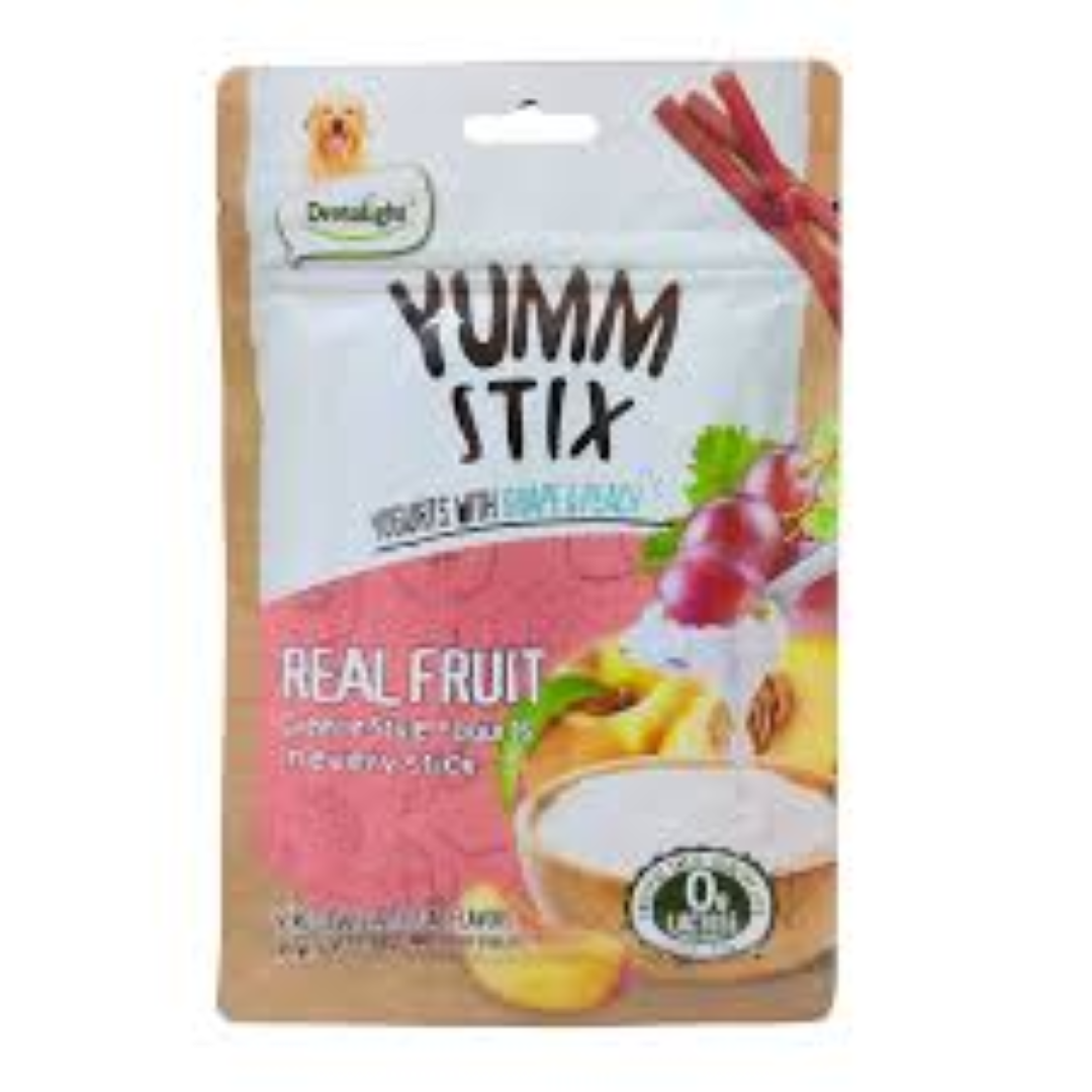 YUMM STIX YOGURTS WITH GRAPE & PEACH 70GR